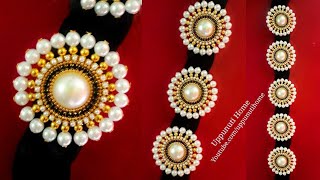 How To Make Bridal Hair Accessories At Home | Diy Hair Accessories | Pearl Jewelry | Uppunutihome