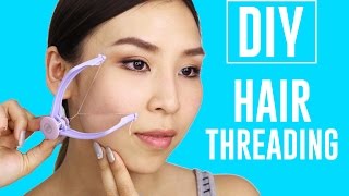 At Home Diy Hair Threading - Tina Tries It