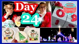 Vlogmas Christmas Lights | Girls Hair Accessories | Christmas Countdown Blocks Diy | Cookie Painting