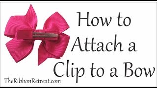 How To Attach A Clip To A Bow - Tott Instructions