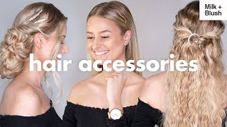 Cute And Easy Hairstyles With Asos Hair Accessories | Milk + Blush Hair Extensions