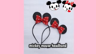 #Short: Diy Easy Mickey Mouse Headband/ Hair Accessories Making At Home Easy/ Trendy Videos 2021/