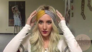 How To Wear A Turband Headband - 3 Ways To Wear A Twisted Turban Boho Headband Hairstyles