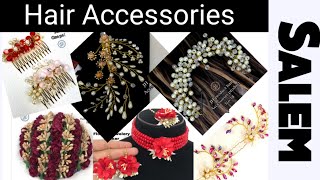 Hair Accessories Collection | Artificial Flower Veni | Bridal Slide Comb For Women | Hair Brooch