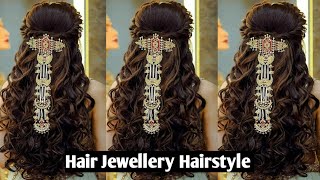 Hair Jewellery Hairstyle | Hair Accessories | Jewellery | Hair Band | Jewellery Design |