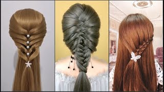 Top 9 Amazing Hairstyles  At Home ♥️ Hairstyles Tutorials ♥️ Easy Hairstyles With Hair  Accessories
