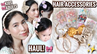 Hair Accessories Haul! For Kids & Adults!