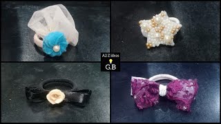 Hair Accessories Making At Home||Hair Clips Diy||How To Make Hair Clips At Home