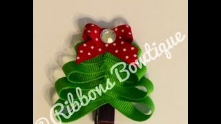 How To: Make A "Christmas Tree" Hair-Clip
