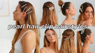 9 Easy Hairstyles Using Pearl Hair Clips