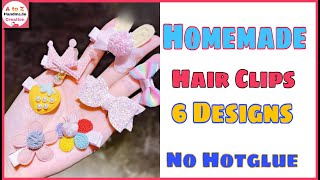 Diy Hair Clips/How To Make Hair Clips At Home/Homemade Hair Clips/Diy Hair Accessories/ Accessories