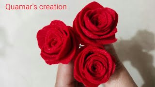 Flower Making Trick | Diy U Pin / Juda Pin | Easy Hair Accessories Making At Home | Paper Flower