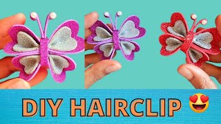 Hairclip Making At Home | Diy Easy Handmade Hair Clips | Hairclip Making Ideas