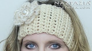 How To Crochet Easy Headband - Diy Tutorial For A Ear Warmer With Flower