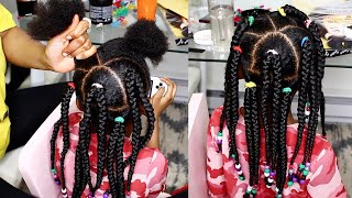 Cute & Simple Hairstyles For Kids (Twins Hair Transformation : Braids For Kids) | Omabelletv