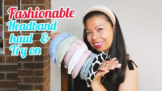 Headband Haul Try On Review.|| Summer Fashion Hair Accessories