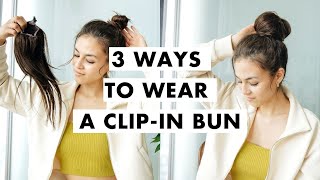 How To Wear A Clip-In Bun | Easy Hairstyles