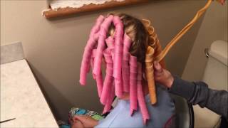 Spiral Hair Curlers Tutorial - Tangled Trends