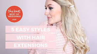 5 Romantic Hairstyles Using Cashmere Hair Clip In Extensions