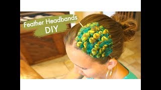 Feather Headbands Diy | Hair Accessories | Cute Girls Hairstyles
