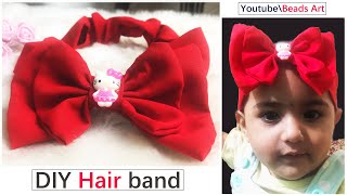 How To Make Hairband For Babies Without Sewing Machine | Hair Accessories | Beads Art\Vineeta Mishr