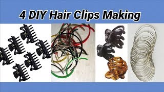 4 Diy Hair Clips Making At Home