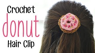 Crochet Donut Hair Clip