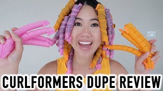 Best Heatless Hair Curlers? Curlformers Dupe Review, Tutorial & Demo