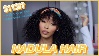 My First Curly Headband Wig From Nadula Hair! I Was Against It But Now I Think Its My New Go-To...