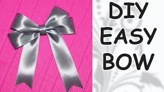 Diy Easy / Diy Cfrafts / Diy Ribbon Bow / How To Make A Bow Out Of Ribbon / Diy Beauty And Easy