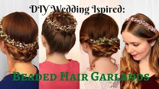 Diy Wedding Inspired Accessories: Beaded Hair Garlands For Christmas