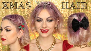 Cute & Easy Short Hairstyles For Christmas Day
