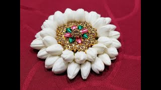 How To Make Bridal Hair Accessories Using Flowers At Home  | Simple & Easy Making Jada Billalu | Diy