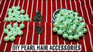 Diy Unique Hair Accessories/Making At Home/Handmade Pearl Hair Band Making Ideas/New Design