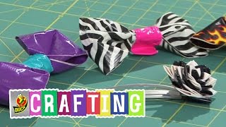 How To Craft A Duct Tape Bow And Hair Accessory