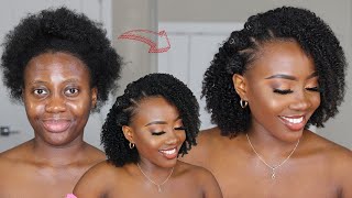 Hair Transformation! 4C Hairstyle For Short Hair - Holiday Natural Clip Ins Style | Betterlength
