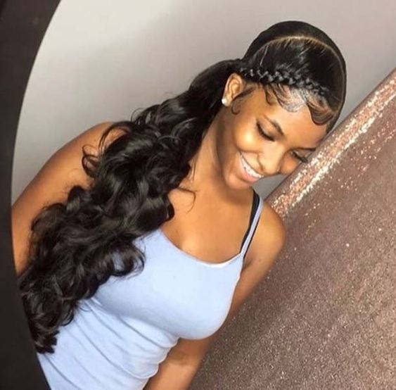 Black Side Ponytail Hairstyles - Natural Girl Wigs