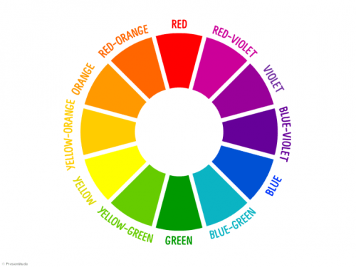 Color wheel to use with a hair toner.