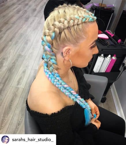 Blinged-out festival braids are the perfect summer hairstyle!