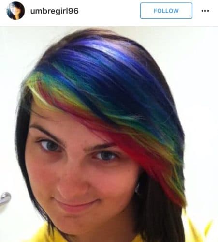 Last year may have been all about the rainbow hair, and pastel hair colors, but this year, it's all about the rainbow bangs. See what this new hair trend is all about...