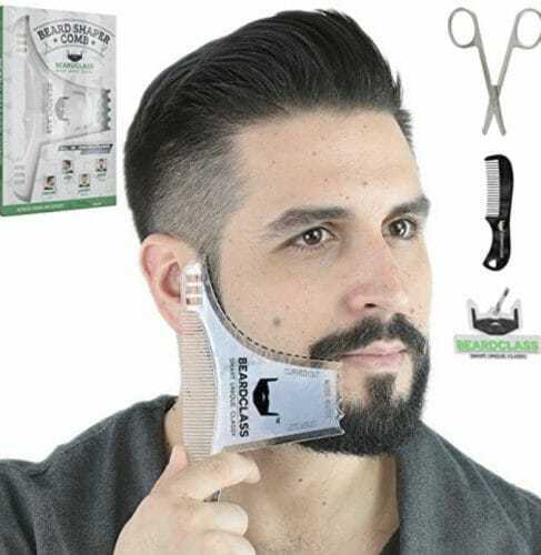 The BEARDCLASS Beard Shaping Tool, one of the best DIY hair products you can find on Amazon.