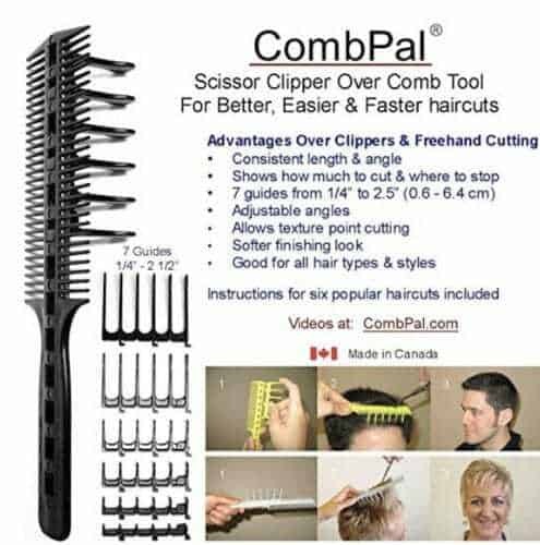 CombPal cutting tool, one of the best DIY hair products you can find on Amazon.