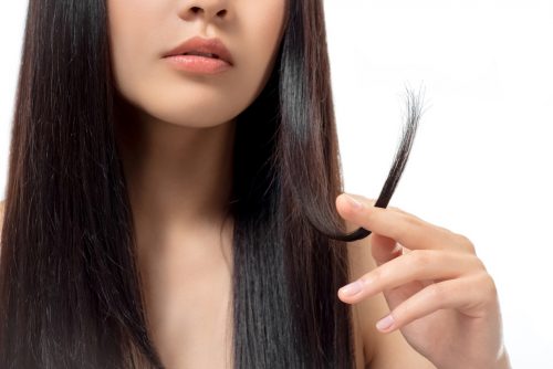 Find out how to tell if your hair is healthy by checking split ends.