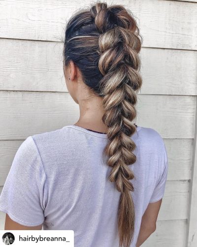A pull-through braid is PERFECT for camping! 
