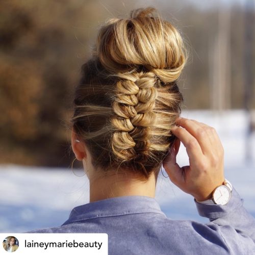 An inverted braid is PERFECT for camping! 