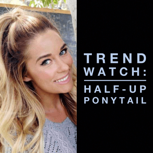 The half-up high ponytail is one of the hottest looks right now. Learn all about where it came from and why it is so popular...