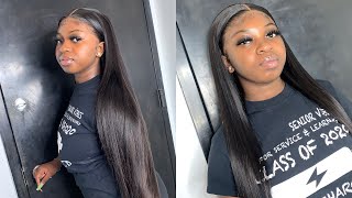 36” Flawless Frontal Sew In Install| My First Sew In Ever From Start To Finish