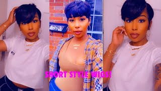 Affordable Short Pixie Wigs For The Summer| 2 Styles| Trendy Kay