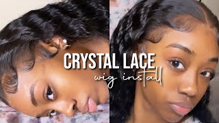 Crystal Lace! Skin Melted Grown Hairline | 2In1 Wet And Wavy 13*6.5 Lace Frontal Wig | Geniuswigs