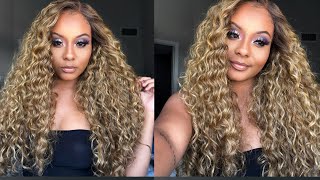 Gorgeous & Easy Blonde Install| Outre Constanza Wig Review| Ebonyline